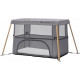 Ліжко-манеж Kinderkraft 2 в 1 Movi Grey Wooden (KCMOVI00WOD0000) (5902533918454)