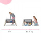 Ліжко-манеж Kinderkraft 2 в 1 Movi Grey Wooden (KCMOVI00WOD0000) (5902533918454)