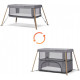 Ліжко-манеж Kinderkraft 2 в 1 Movi Grey Wooden (KCMOVI00WOD0000) (5902533918454)