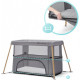 Ліжко-манеж Kinderkraft 2 в 1 Movi Grey Wooden (KCMOVI00WOD0000) (5902533918454)