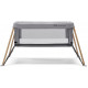 Ліжко-манеж Kinderkraft 2 в 1 Movi Grey Wooden (KCMOVI00WOD0000) (5902533918454)