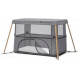 Ліжко-манеж Kinderkraft 2 в 1 Movi Grey Wooden (KCMOVI00WOD0000) (5902533918454)