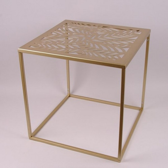 Coffee table Table Flora metal square gold 45 x 45 cm. 30082 (MI001805) Coffee table Table Flora metal square gold 45 x 45 cm. 30082 (MI001805)