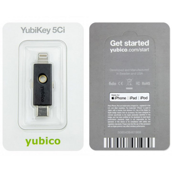Аппаратный ключ Yubico Yubikey 5Ci Аппаратный ключ Yubico Yubikey 5Ci