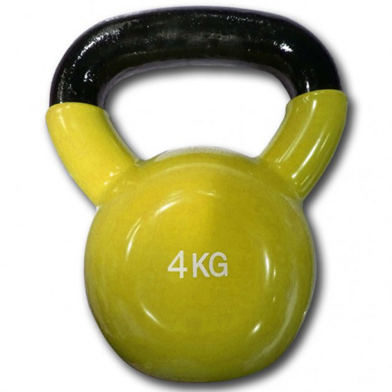 Гиря вінілова кольорова Fitex Explode MD2201-4F, 4 кг Гиря вінілова кольорова Fitex Explode MD2201-4F, 4 кг