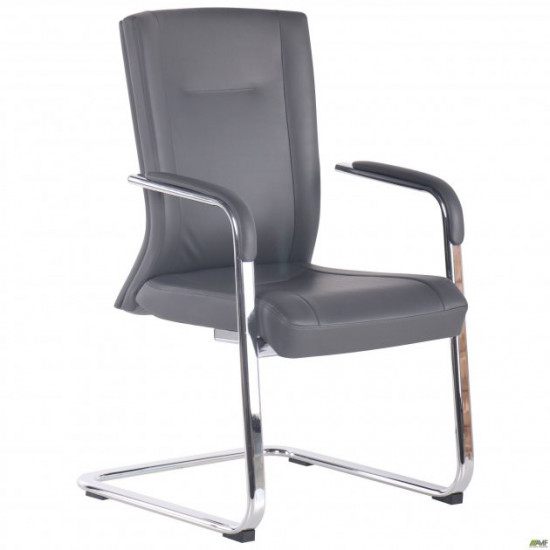Armchair Bill CF Dark Gray 970*590*650 Steel/Eco leather, chrome/Grey AMF Armchair Bill CF Dark Gray 970*590*650 Steel/Eco leather, chrome/Grey AMF