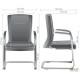 Armchair Bill CF Dark Gray 970*590*650 Steel/Eco leather, chrome/Grey AMF Armchair Bill CF Dark Gray 970*590*650 Steel/Eco leather, chrome/Grey AMF