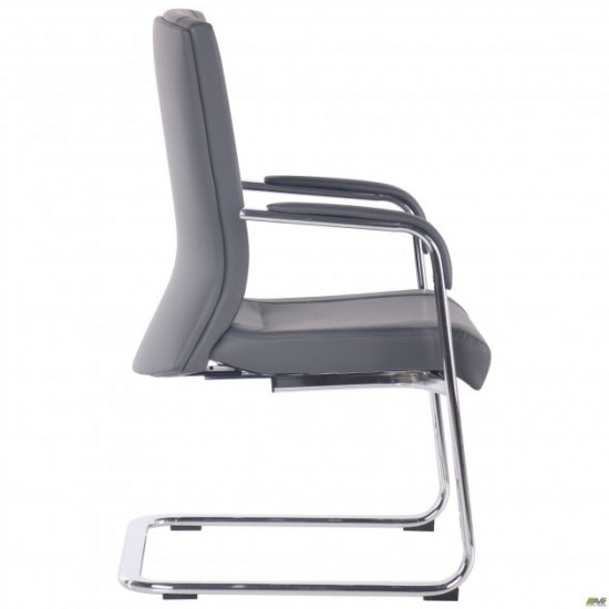 Armchair Bill CF Dark Gray 970*590*650 Steel/Eco leather, chrome/Grey AMF Armchair Bill CF Dark Gray 970*590*650 Steel/Eco leather, chrome/Grey AMF