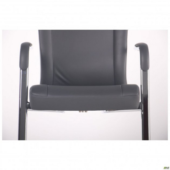Armchair Bill CF Dark Gray 970*590*650 Steel/Eco leather, chrome/Grey AMF Armchair Bill CF Dark Gray 970*590*650 Steel/Eco leather, chrome/Grey AMF