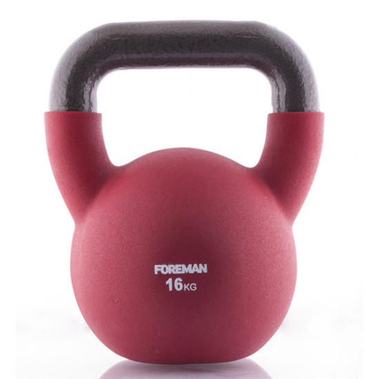 Гиря в неопрене FOREMAN 16 кг (FM-TTK-16kg-red), красный Гиря в неопрене FOREMAN 16 кг (FM-TTK-16kg-red), красный