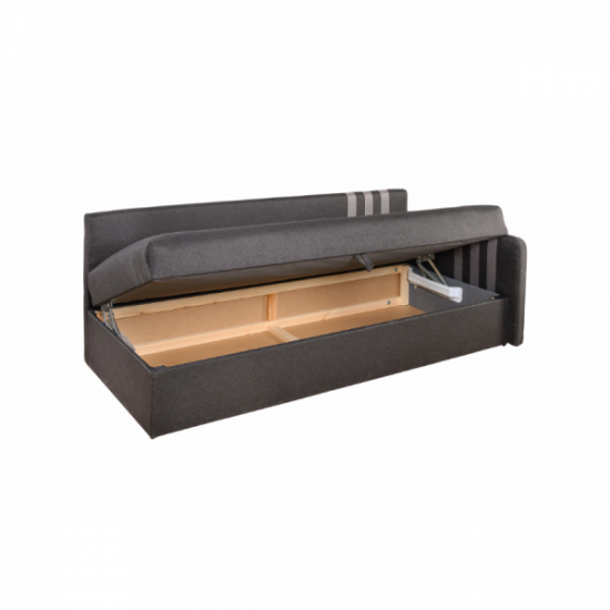 Children's non-folding orthopedic sofa 160 cm for daily sleep Kolibri Modern Gray Children's non-folding orthopedic sofa 160 cm for daily sleep Kolibri Modern Gray