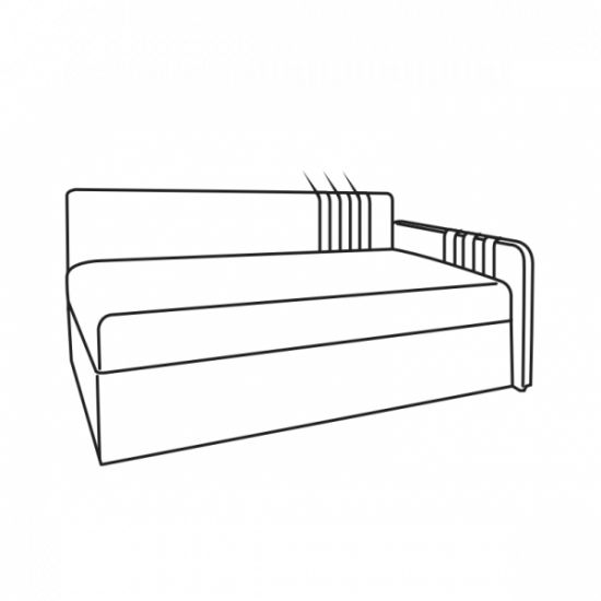 Children's non-folding orthopedic sofa 160 cm for daily sleep Kolibri Modern Gray Children's non-folding orthopedic sofa 160 cm for daily sleep Kolibri Modern Gray