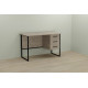 Computer desk Ferrum-decor Harry 75x140x70 black chipboard Oak Sherwood 16mm