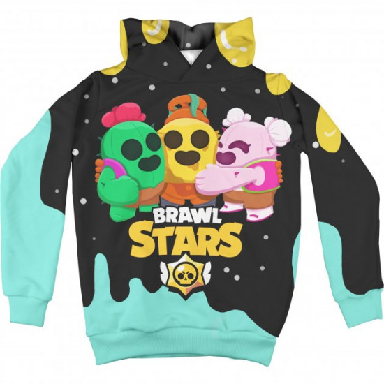 Худі з персонажами з гри Brawl Stars