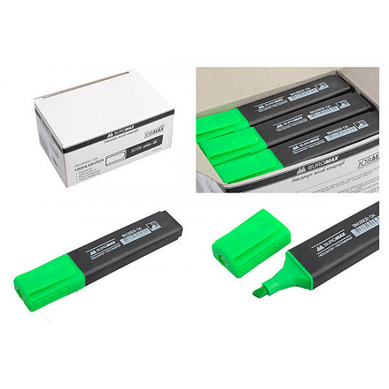 Text marker, JOBMAX, green (12 pcs per pack) Buromax (BM.8902-04) Text marker, JOBMAX, green (12 pcs per pack) Buromax (BM.8902-04)