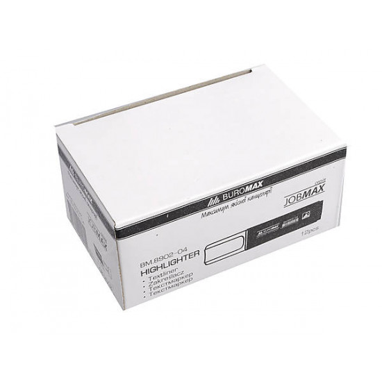Text marker, JOBMAX, green (12 pcs per pack) Buromax (BM.8902-04) Text marker, JOBMAX, green (12 pcs per pack) Buromax (BM.8902-04)