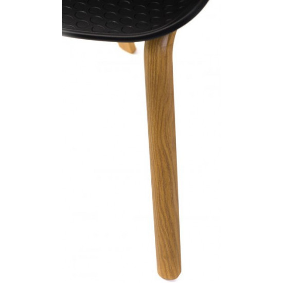 Стілець пластиковий Vetro Mebel P-08 Чорний (P-08-black) Стілець пластиковий Vetro Mebel P-08 Чорний (P-08-black)