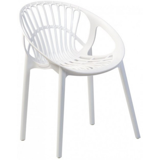 Стілець пластиковий Vetro Mebel P-09 Білий (P-09-white) Стілець пластиковий Vetro Mebel P-09 Білий (P-09-white)