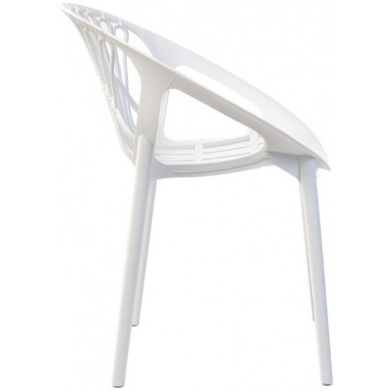 Стілець пластиковий Vetro Mebel P-09 Білий (P-09-white) Стілець пластиковий Vetro Mebel P-09 Білий (P-09-white)