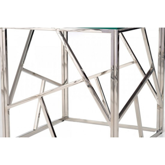 Стол кофейный Vetro Mebel CF-2 Прозрачный / серебряный (CF-2-crystal) Стол кофейный Vetro Mebel CF-2 Прозрачный / серебряный (CF-2-crystal)