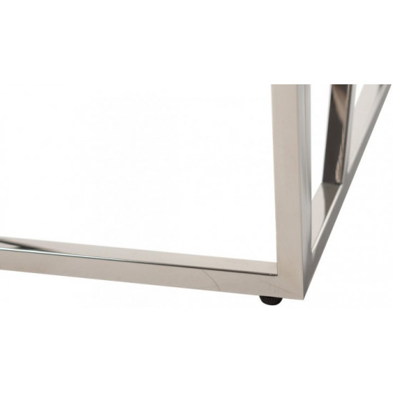 Консоль Vetro Mebel CF-3 Прозрачный / серебряный (CF-3-crystal) Консоль Vetro Mebel CF-3 Прозрачный / серебряный (CF-3-crystal)