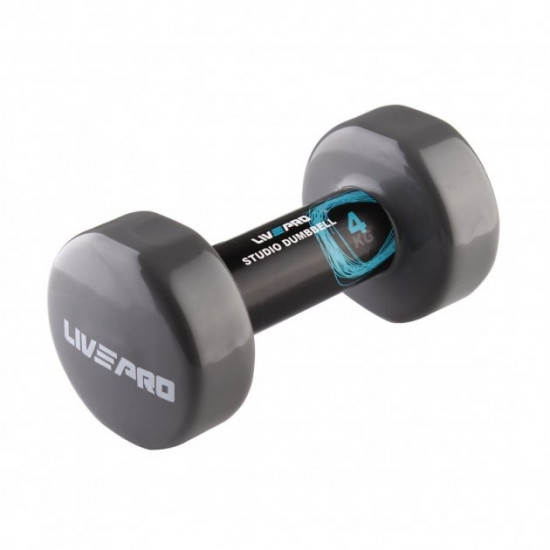 Гантель виниловая LivePro STUDIO DUMBBELL 4 кг Гантель виниловая LivePro STUDIO DUMBBELL 4 кг