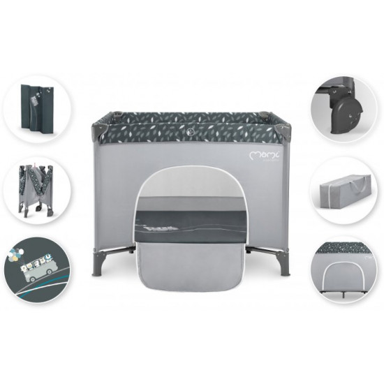 Baby playpen MoMi Mamu color - gray (LOZE00018) Baby playpen MoMi Mamu color - gray (LOZE00018)