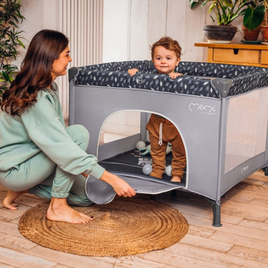 Baby playpen MoMi Mamu color - gray (LOZE00018) Baby playpen MoMi Mamu color - gray (LOZE00018)