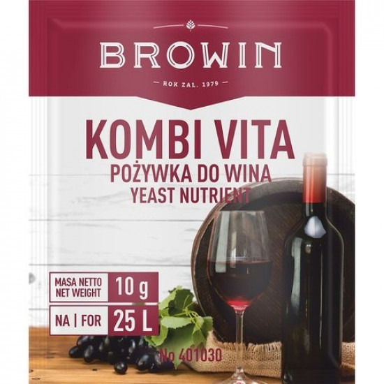 Поживна речовина для винних дріжджів Kombi Vita 10г, BROWIN Поживна речовина для винних дріжджів Kombi Vita 10г, BROWIN