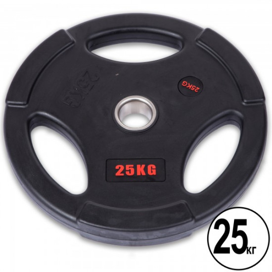 Млинці (диски) гумові LIFE FITNESS SC-80154B-25 51мм 25кг Чорний (EK00020) Млинці (диски) гумові LIFE FITNESS SC-80154B-25 51мм 25кг Чорний (EK00020)