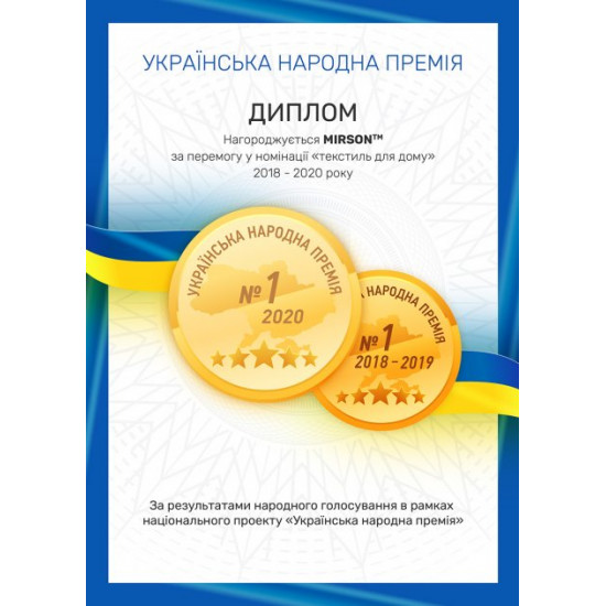 Подушка MirSon 1505 Carmela DeLuxe memory effekt Середня 50х70 см (2200001541436)