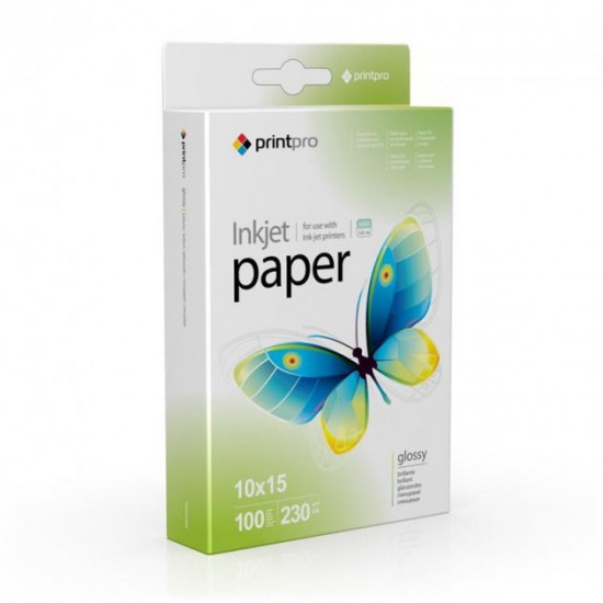 Фотопапір PrintPro глянцевий 230г/м2 10x15см 100л (PGE2301004R) Фотопапір PrintPro глянцевий 230г/м2 10x15см 100л (PGE2301004R)