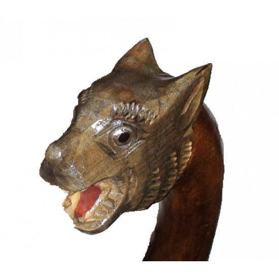 Wooden cane panther Wooden cane panther
