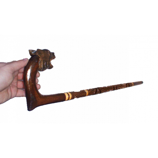 Wooden cane panther Wooden cane panther