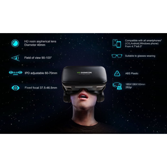 Pansonite 3D VR Headset Virtual Reality 360° Glasses Goggles Stereo Headphones. Shipping: FREE Standard International Shipping Pansonite 3D VR Headset Virtual Reality 360° Glasses Goggles Stereo Headphones. Shipping: FREE Standard International Shipping