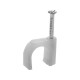 100 x 5mm .White. Round Cable Clips -Coax/CAT6 Sky Wall Mounts Aerial B 100 x 5mm .White. Round Cable Clips -Coax/CAT6 Sky Wall Mounts Aerial B