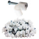 100 x 5mm .White. Round Cable Clips -Coax/CAT6 Sky Wall Mounts Aerial B 100 x 5mm .White. Round Cable Clips -Coax/CAT6 Sky Wall Mounts Aerial B