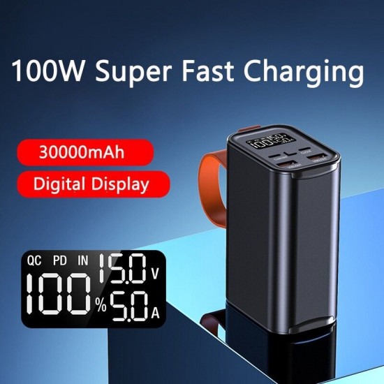 30000mAh 100W Type C Two-Way Fast Charging for Phone Laptop Notebook Powerbank 30000mAh 100W Type C Two-Way Fast Charging for Phone Laptop Notebook Powerbank