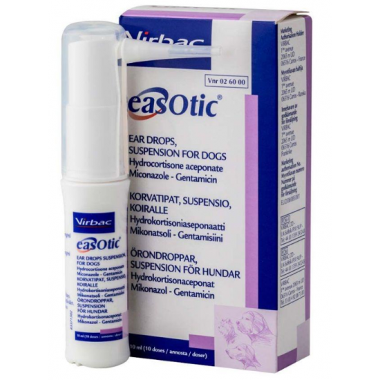 Virbac Easotic - Suspension Isotic for the treatment of otitis media in dogs Virbac Easotic - Suspension Isotic for the treatment of otitis media in dogs