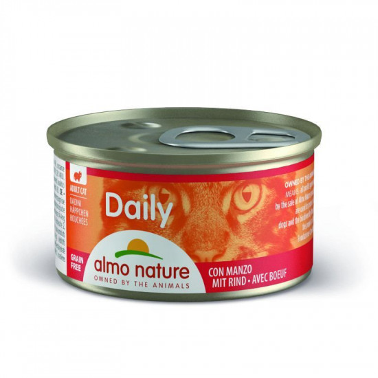 Almo Nature (Альмо Натюр) Daily Menu Cat - Консервований корм Шматочки в соусі з яловичиною для кішок Almo Nature (Альмо Натюр) Daily Menu Cat - Консервований корм Шматочки в соусі з яловичиною для кішок