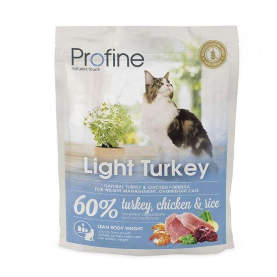 Profine (Professional Ainu) of Cat Light - A dry feed with a turkey for weight control of cats and cats Profine (Professional Ainu) of Cat Light - A dry feed with a turkey for weight control of cats and cats