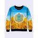Mens 3D-print sweatshirt - Symbols of Ukraine. Made in Ukraine. Mens 3D-print sweatshirt - Symbols of Ukraine. Made in Ukraine.