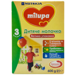 Суміш молочна дитяча Нутриція Milupa (Мілупа) 3 Дитяче молочко від 12 місяців 600 г