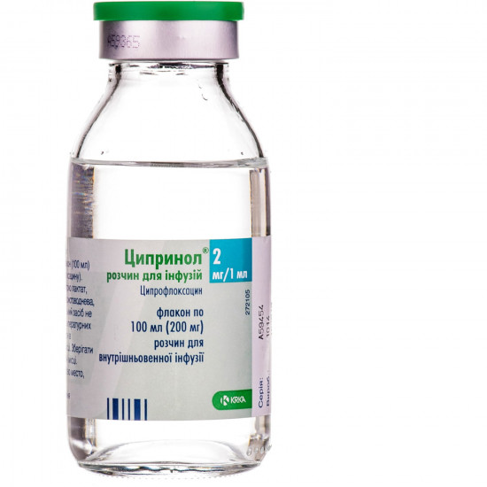 Tsiprinol solution for inf. 2mg/ml fl. 100 ml Tsiprinol solution for inf. 2mg/ml fl. 100 ml
