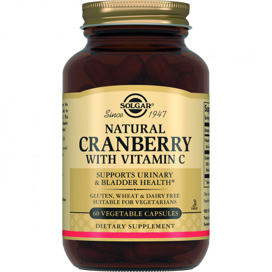 Cranberry natural with capsule SOLGAR vitamin C a bottle of 60 pieces Cranberry natural with capsule SOLGAR vitamin C a bottle of 60 pieces