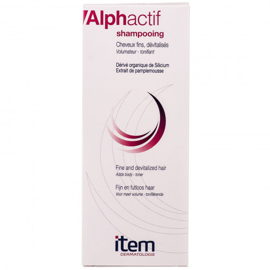 The shampoo for hair of ITEM of Alfaktiv strengthening against a hair loss of 200 ml The shampoo for hair of ITEM of Alfaktiv strengthening against a hair loss of 200 ml