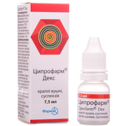 Tsiprofarm of Dex cap. ear susp. fl. 7.5 ml