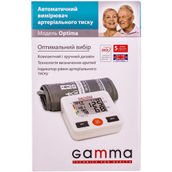 Вимірник (тонометр) артеріального тиску Gamma Optima (Гамма Оптима) автоматичний