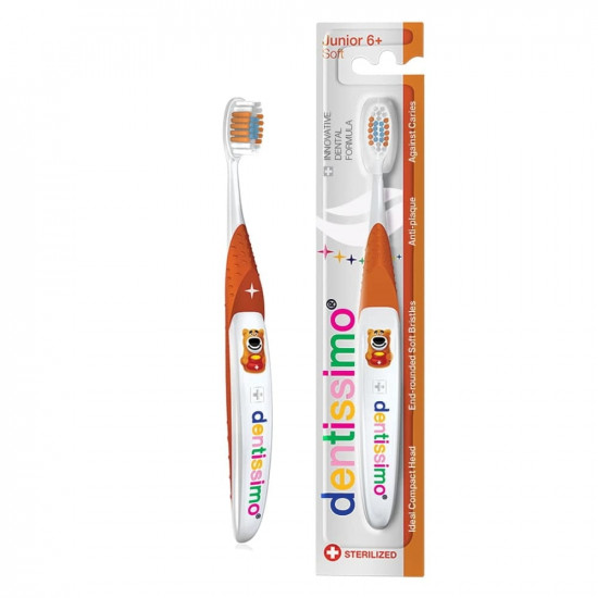 The DENTISSIMO toothbrush (Dentissimo) the nursery of Junior for children since 6 years soft 1 piece The DENTISSIMO toothbrush (Dentissimo) the nursery of Junior for children since 6 years soft 1 piece