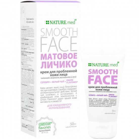 Крем для лица NATURE.med (Натур мед) Матовое личико для проблемной кожи жирного типа 50 мл Крем для лица NATURE.med (Натур мед) Матовое личико для проблемной кожи жирного типа 50 мл